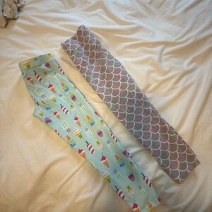 Kids Colorful Patterned Leggings Set